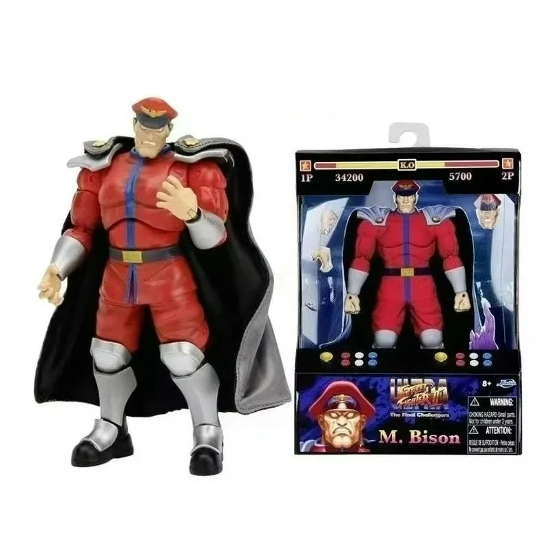 Jada Toys Ultra Street Fighter II M.Bison Dhalsim Violent Ken RYU Guile 6" Inch