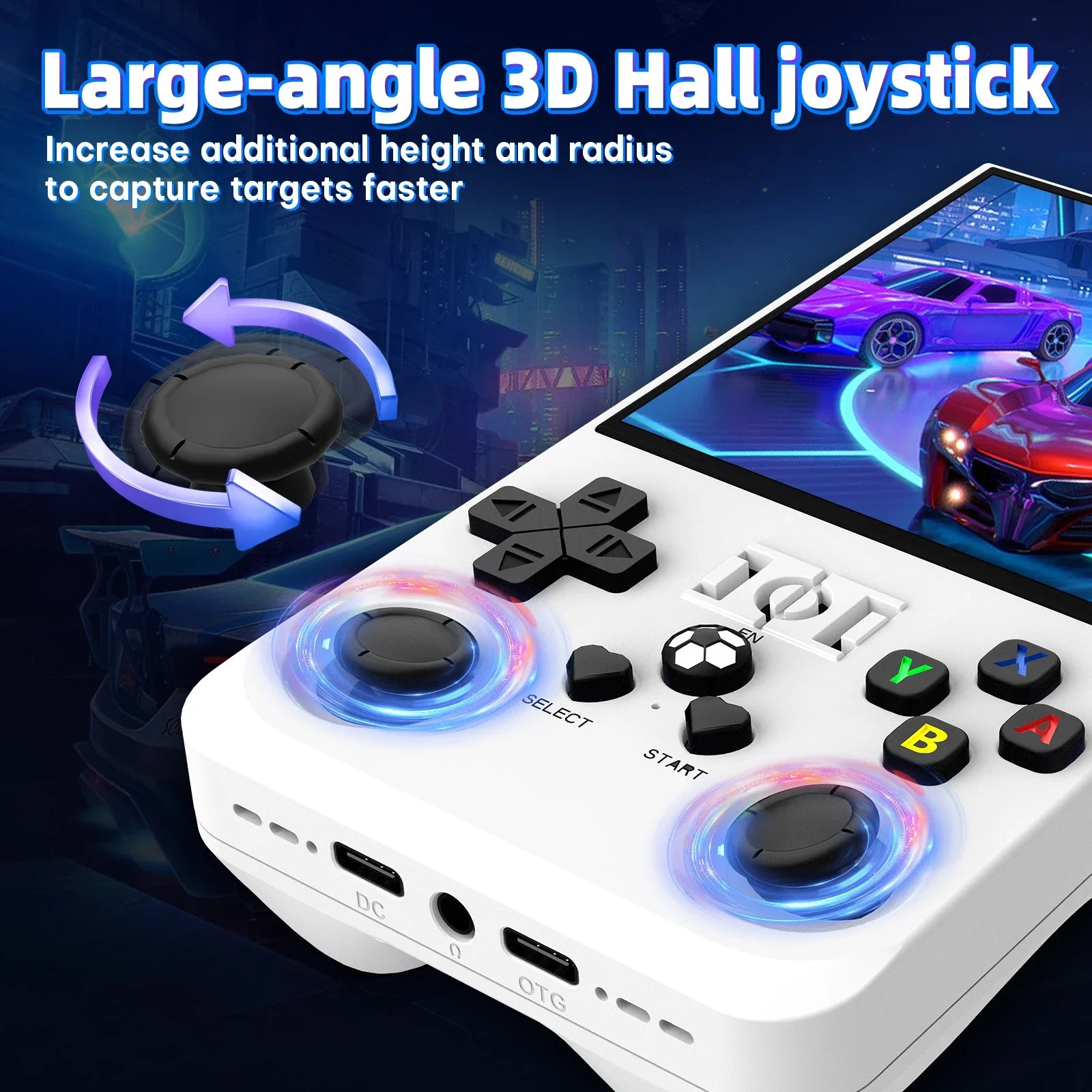 New Open Source R36MAX Retro Handheld Game Console Linux System 4.0 Inch IPS Screen Portable Video Game Player 64GB Games 18000+