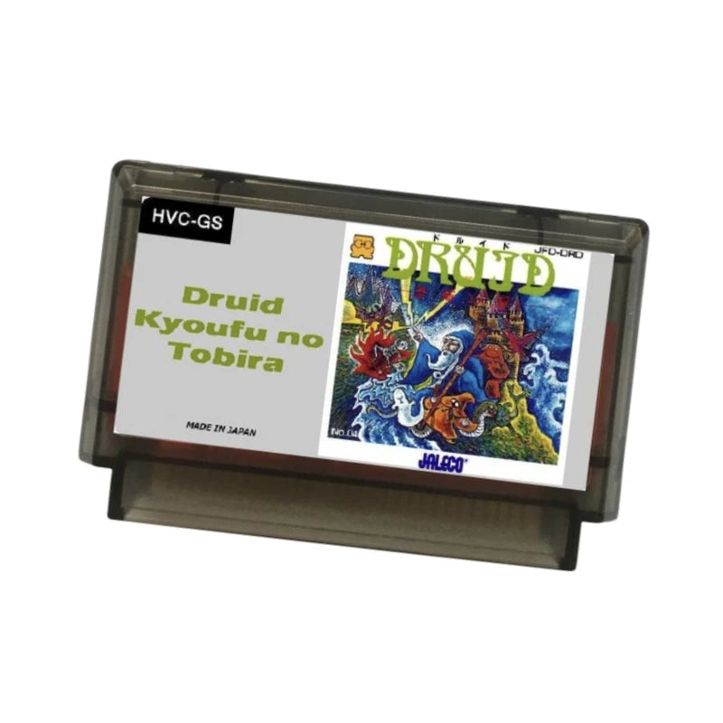 Druid English / Japanes( FDS Emulated ) Game Cartridge for FC / NES Consoles
