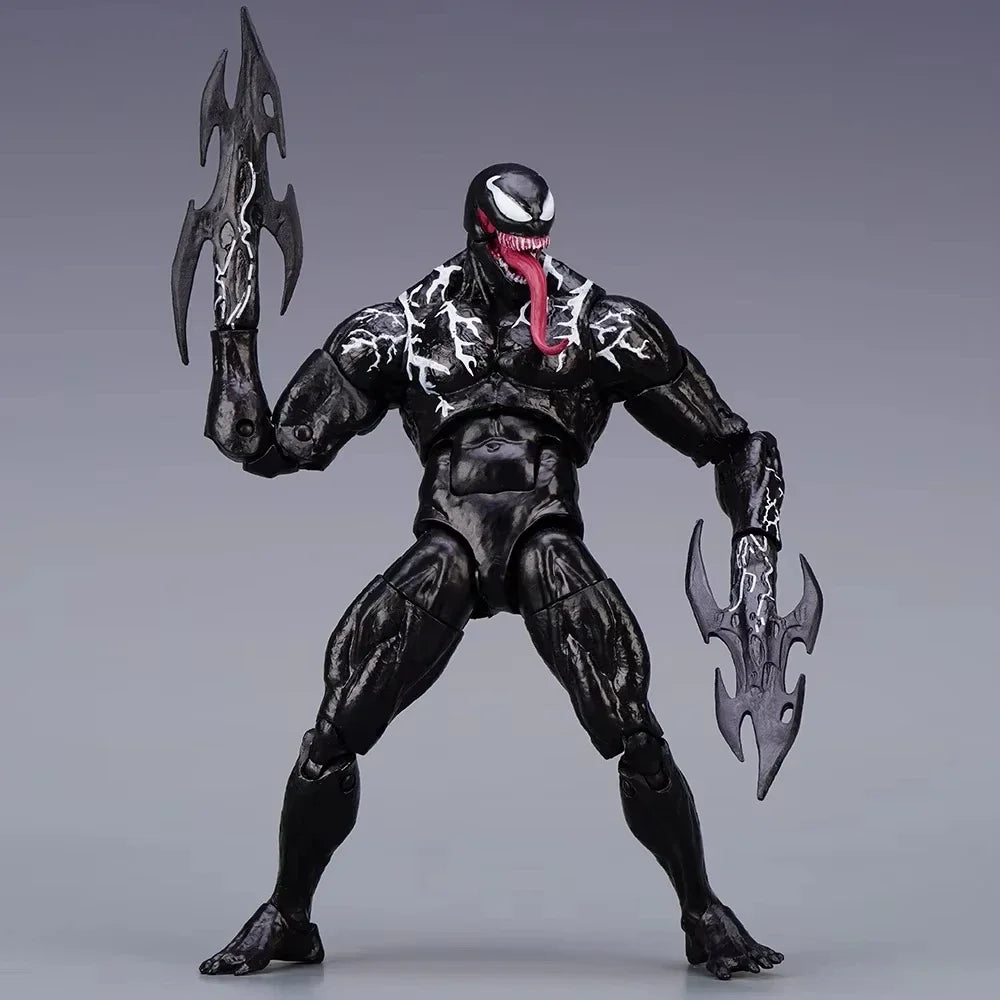 Marvel Venom Shf Legends Action Figure Joint Movable Toys Statue Model Collectible 7-Inch Ultra Mobile Handle Model Gift
