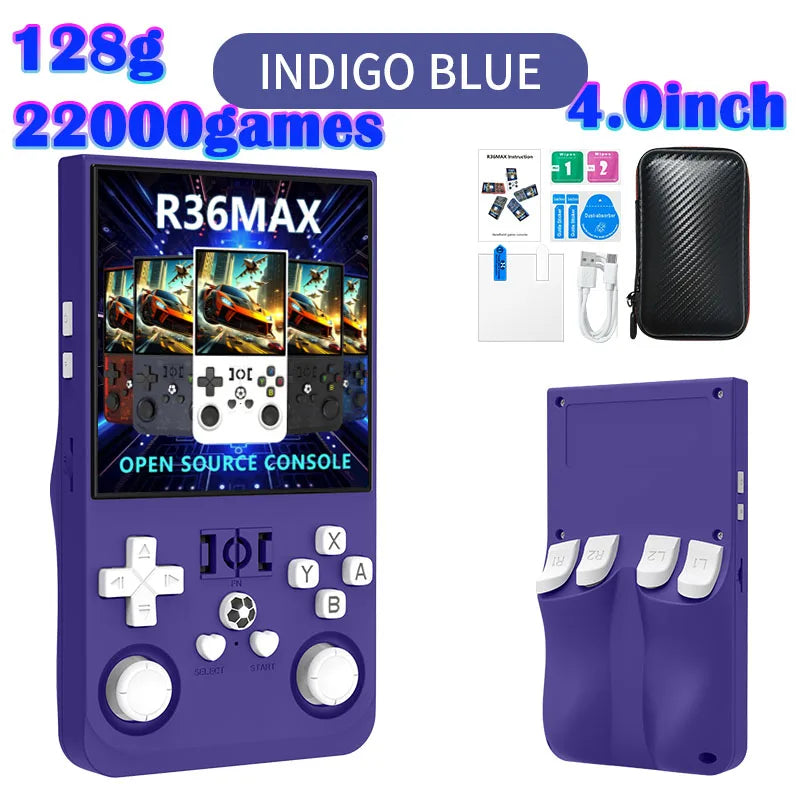 R36MAX Game Console 64GB 128GB 18000+GAMES Linux System 4.0 inch
