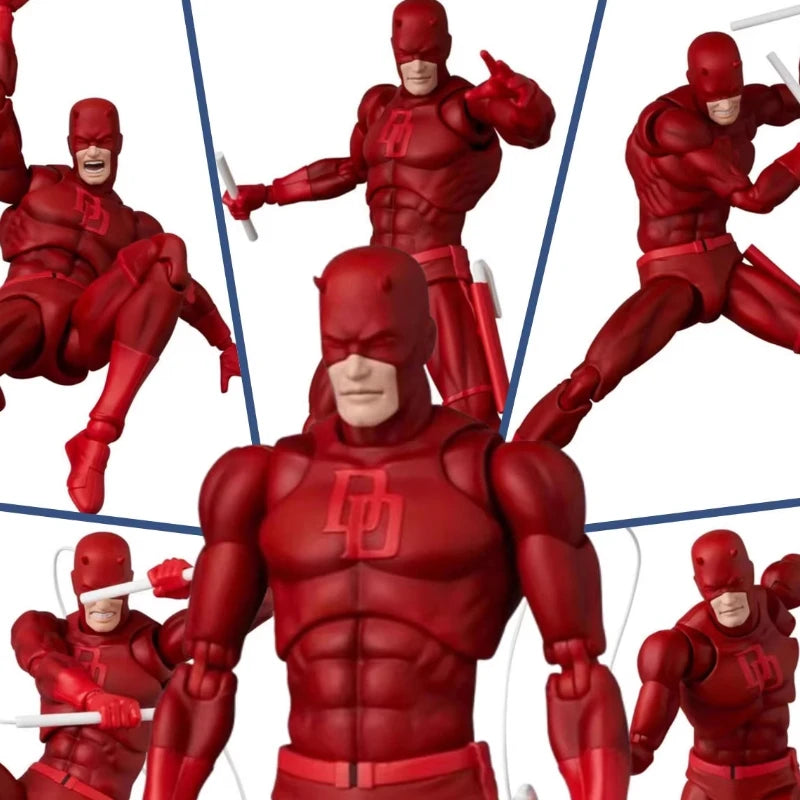 NEW CT Toys Daredevil Figure Mafex 223 SHF KO Daredevil Comic Version Action Figure PVC Figurine Statue Spiderman Colletion Gift