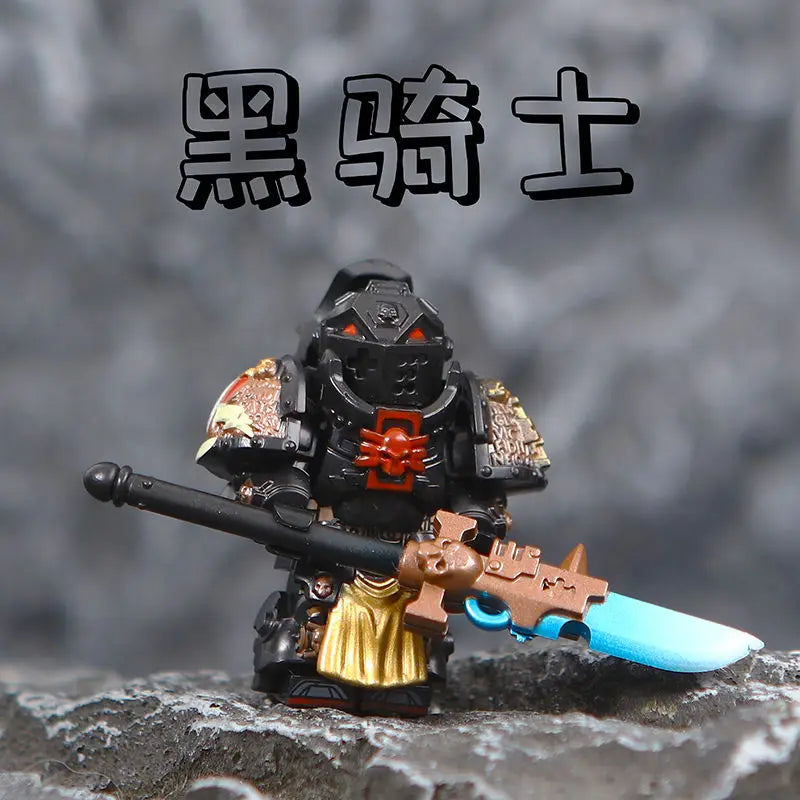 Creative Roman Warrior Brick Man Robot Model Hobby Children's Puzzle Toy Gift for Children's Holiday Gift Collection Decoration