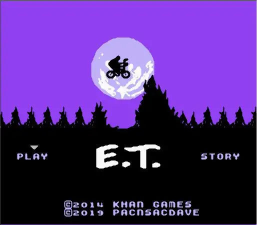 E.T. The Extra Terrestrial Game Cartridge for NES/FC Console