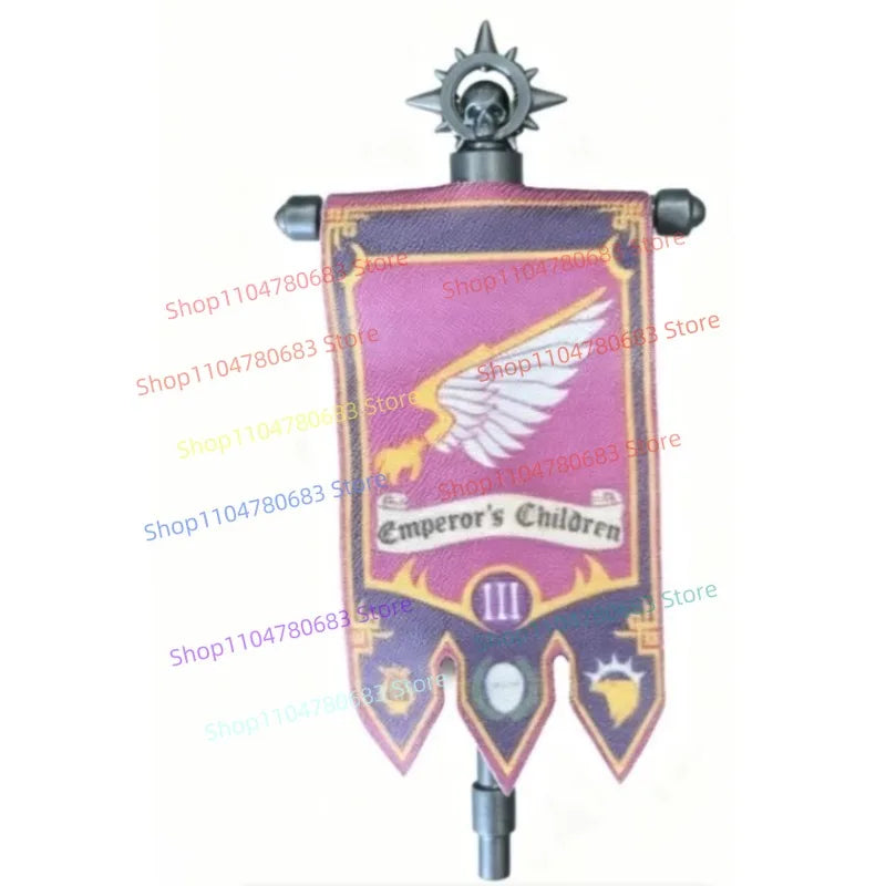 MOC Building Blocks Legion Battle Flag Accessory Mini Figure Assembly Model Display Anime Game Decor Toy Gift Collectible