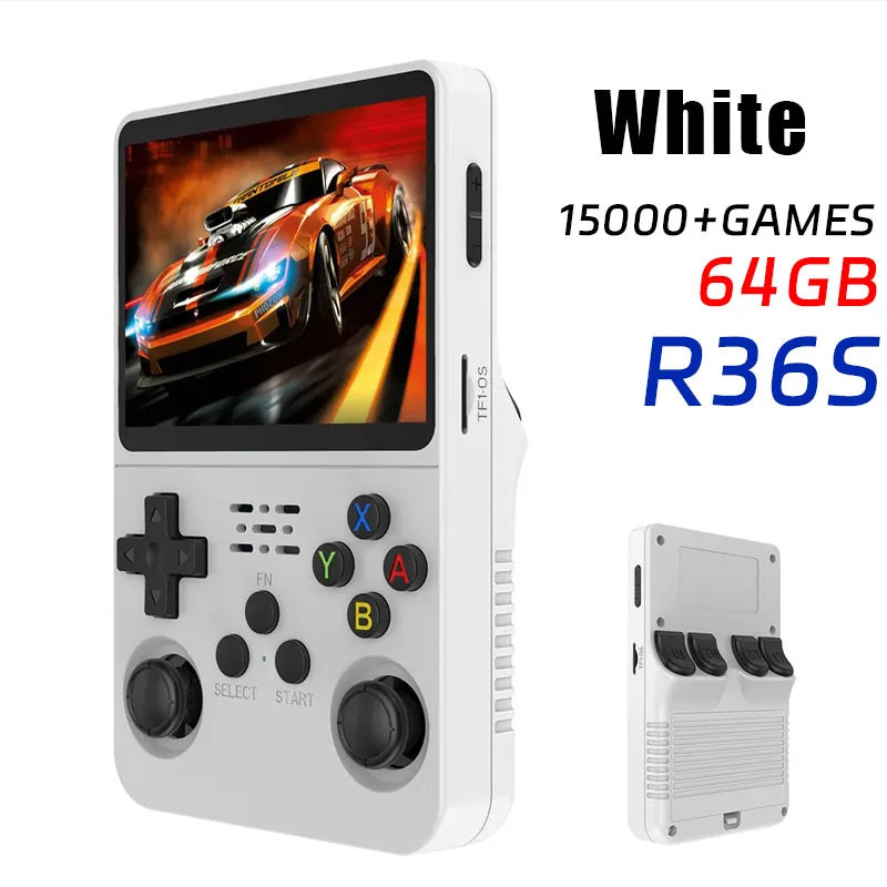 R36MAX Retro Handheld Video Game Console Linux System 4.0 Inch IPS Screen R36S Portable Pocket Video Player 128GB Games Gift