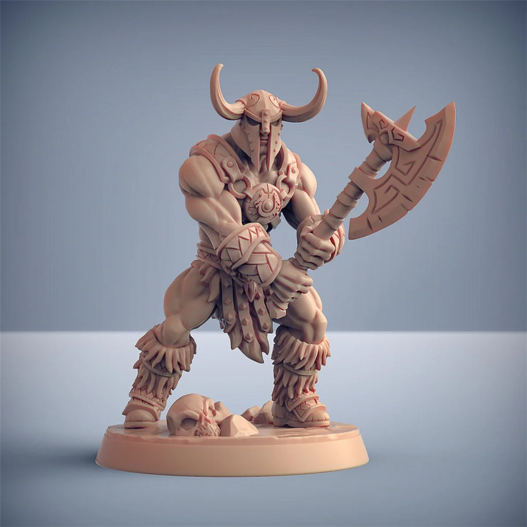 Barbarian Lion Riding Crazy Battle Dragon and Dungeon DND Running Team Board Game Chess Model