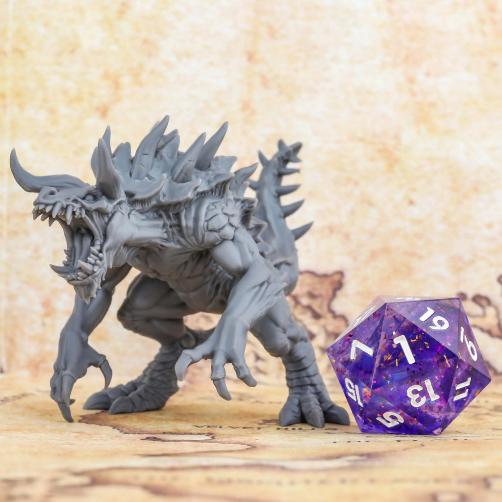 RPG Miniature, Fantasy Dragon Creature Model, TTRPG Accessory