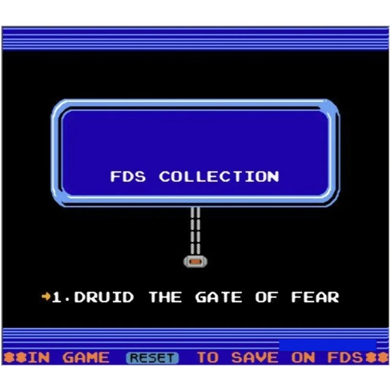 Druid English / Japanes( FDS Emulated ) Game Cartridge for FC / NES Consoles