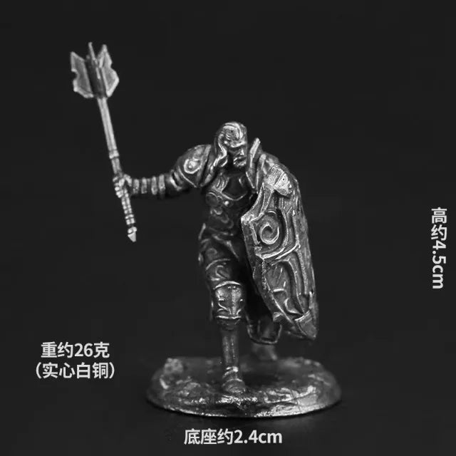 White copper  -  table game pieces, can be painted and used in RPG, and Fantasy games
