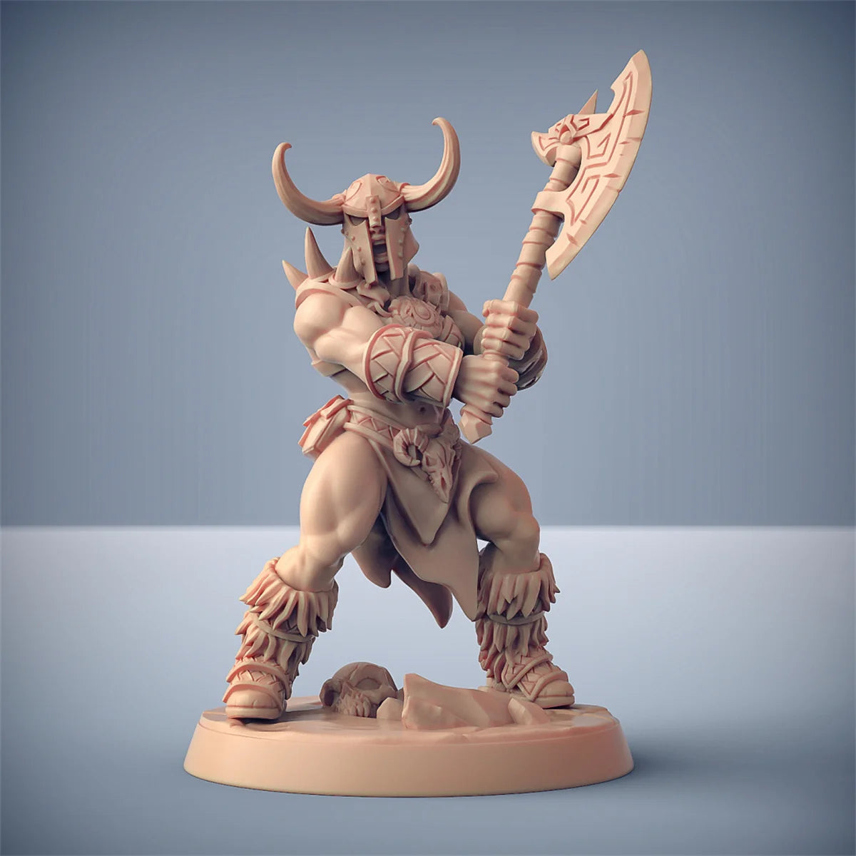 Barbarian Lion Riding Crazy Battle Dragon and Dungeon DND Running Team Board Game Chess Model
