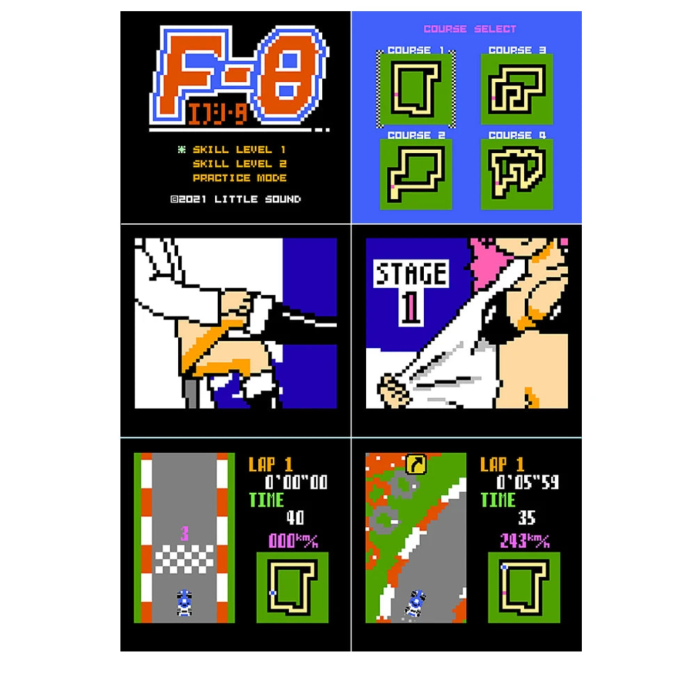 F-Theta Game Cartridge for FC Console 60Pins 8 Bit Video Game Card
