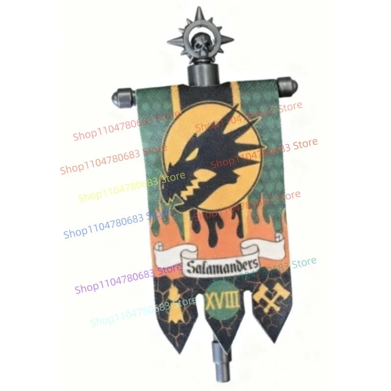 MOC Building Blocks Legion Battle Flag Accessory Mini Figure Assembly Model Display Anime Game Decor Toy Gift Collectible