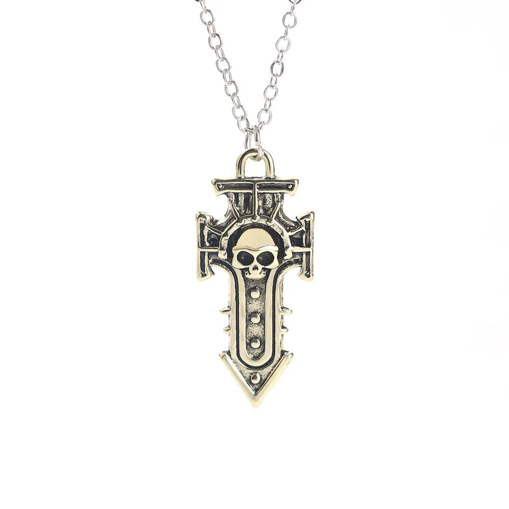 Game Warhammer 40K Peripheral Pendant Necklace Hip-Hop Punk Men Sweater Chain Fashionable Jewelry Accessories Gift For Friends