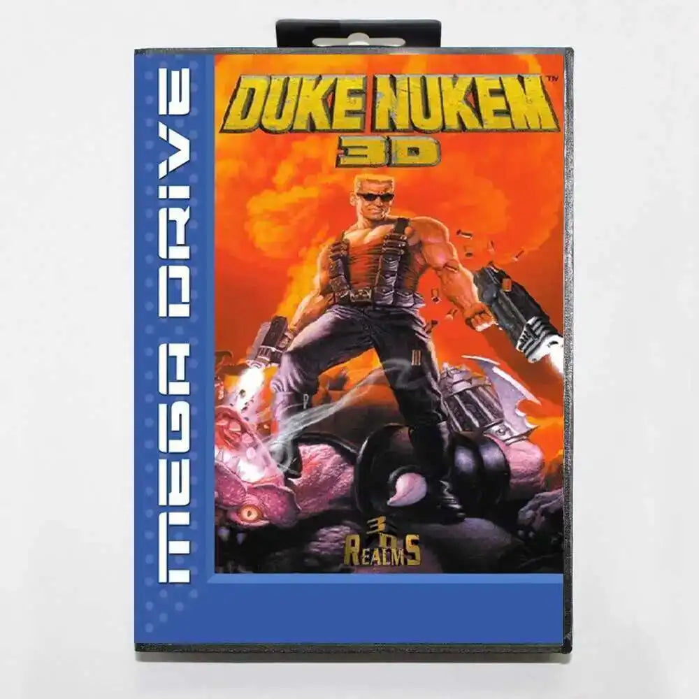 Duke Nukem 3D MD Game Card with Box for 16 Bit Sega Megadrive Genesis Console