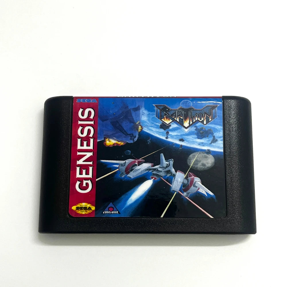 Genesis Version MD Earthion 16-Bit Horizontal SHMUP Shooting Game Vibrant Pixel Art Brand New