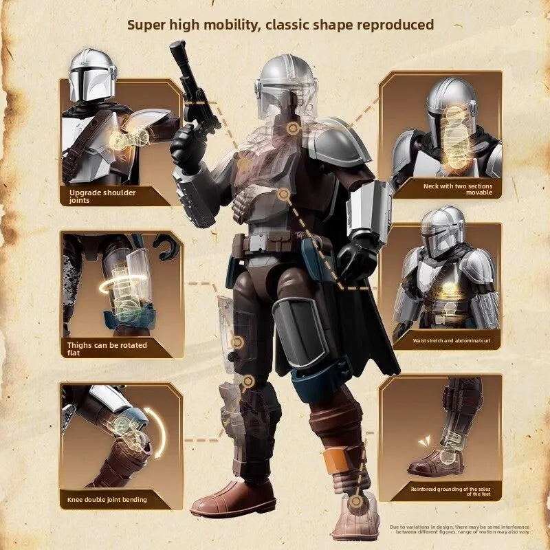 Original Blokees Star Wars Galaxy Edition Vol.1 The Mandalorian Bounty Tour Blind Box Action Figure Hero Collection Boy Gift Toy
