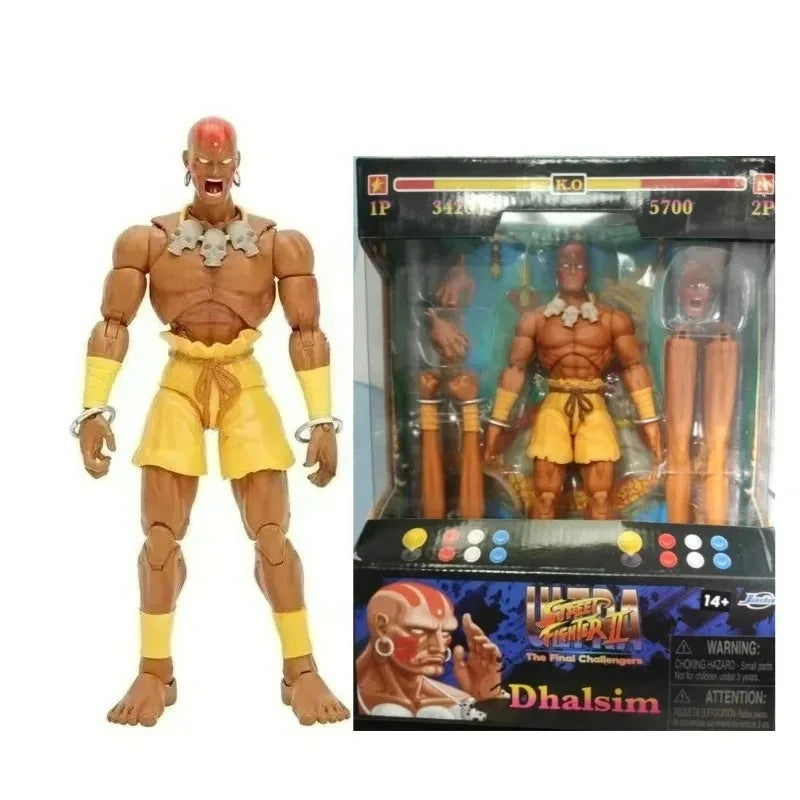 Jada Toys Ultra Street Fighter II M.Bison Dhalsim Violent Ken RYU Guile 6" Inch