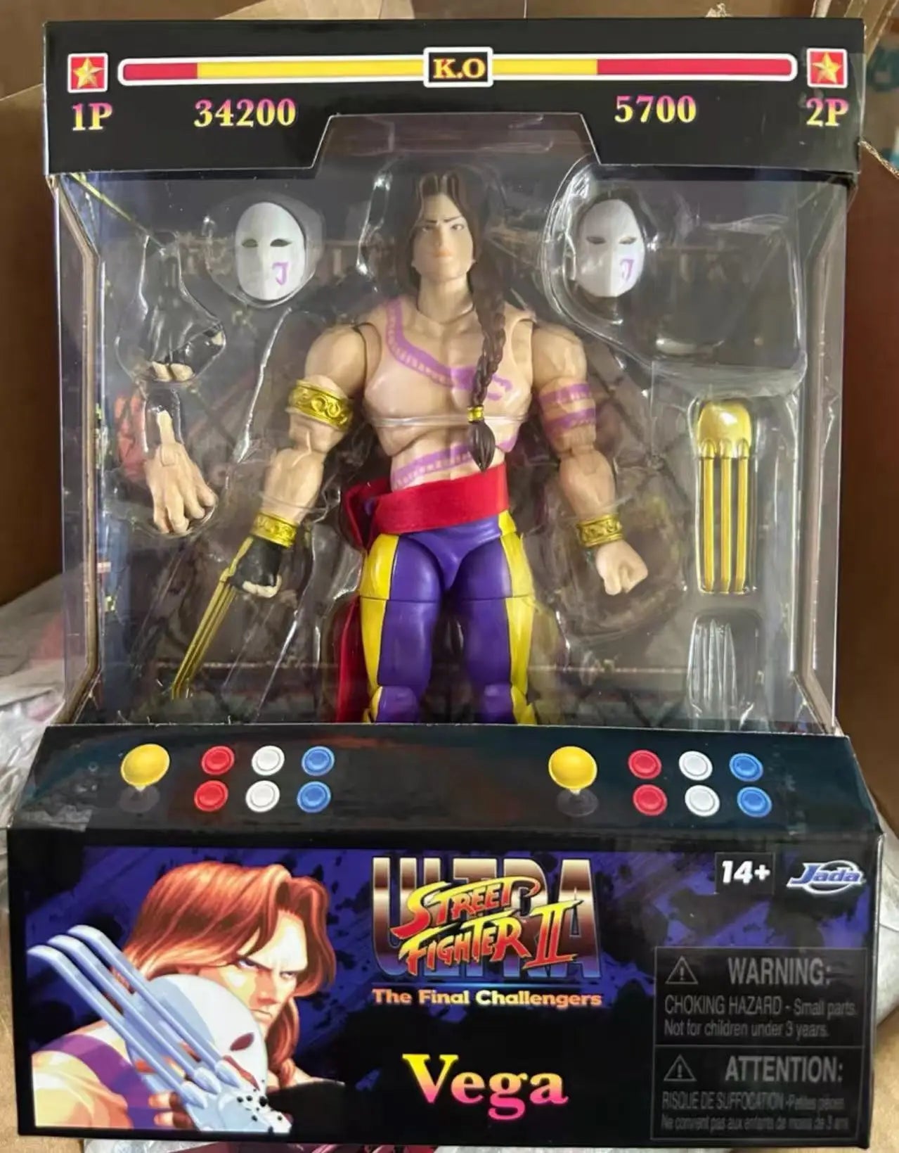 Jada Toys Ultra Street Fighter II Akuma Baison honda Violent Ken RYU Guile 6" Inch Action Figure Collectible Toy Gift In Stock