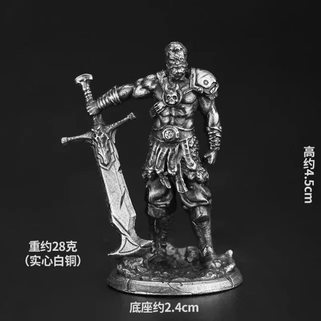 White copper  -  table game pieces, can be painted and used in RPG, and Fantasy games
