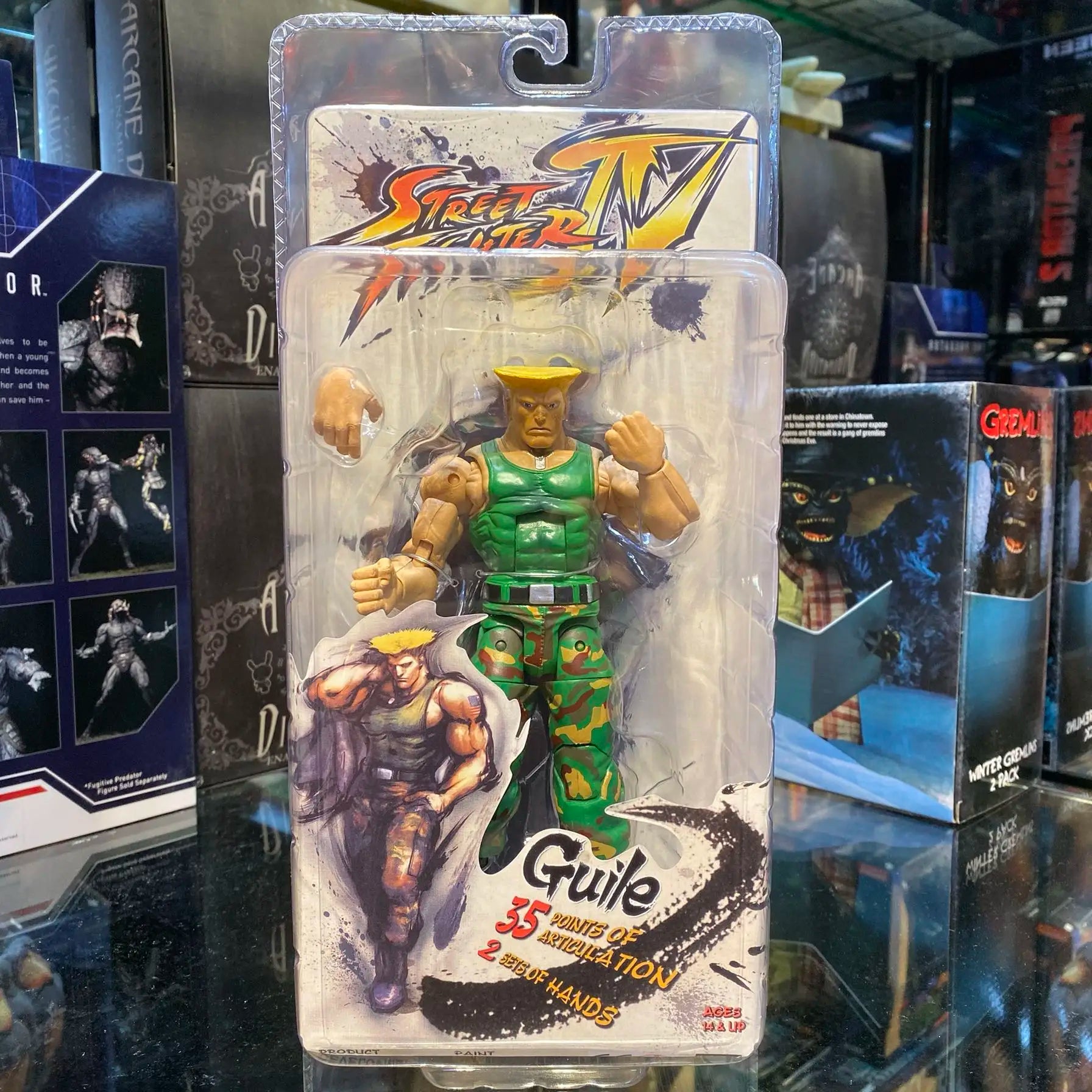 Neca Street Fighter, Ryu, Ken, Chun Li, Guile, Figures