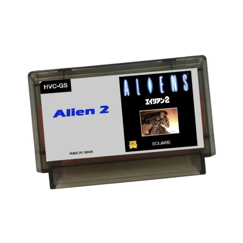 Alien 2 ( FDS Emulated ) 60 Pins / 72Pins Retro Game Cartridge for FC / NES Console 8 Bit Video Game Card
