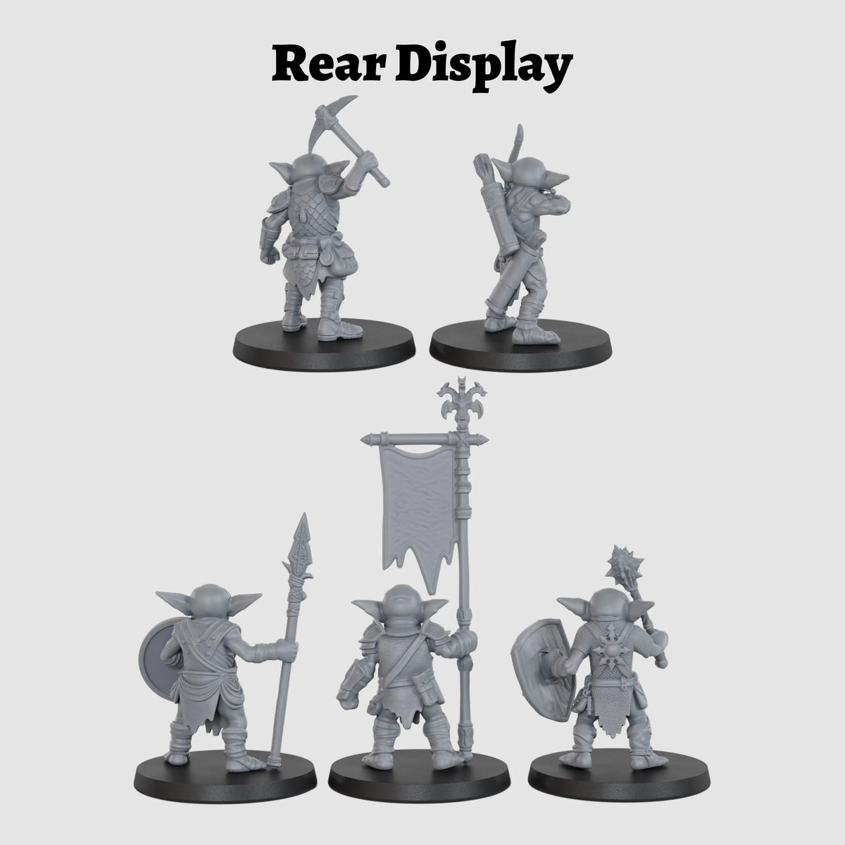 Fantasy Goblin Squad Miniatures - TTRPG Roleplay Figures, Goblin Raiders, Collectible Accessories for Village & Cave Encounters