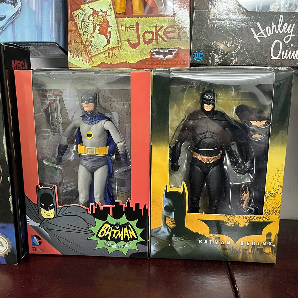 Neca Batman Joker Figure Mafex Supermen Harley Quinn Action Figure Cartoon Classic Roles Collectable Model Birthday Toys