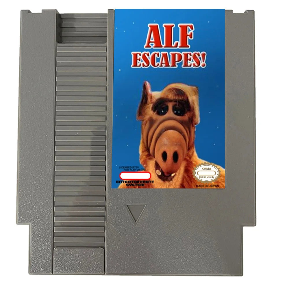 ALF Escapes - 72 pins 8 bit Game Cartridge for NES Game Console