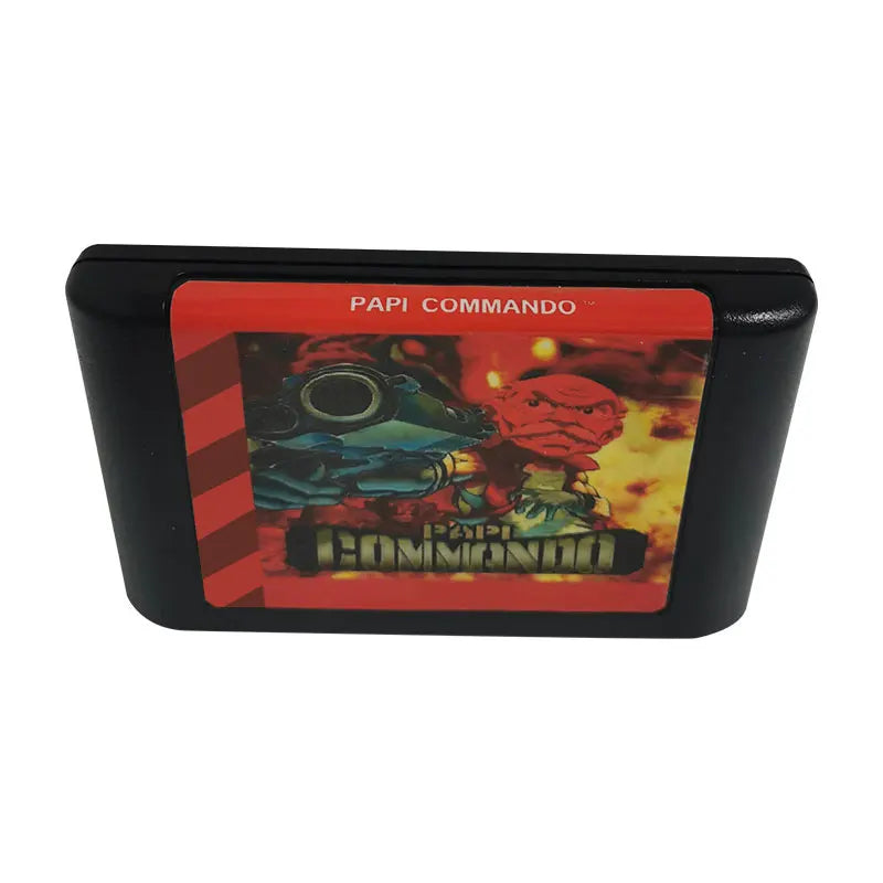 PAPI  COMMANDO Cartridge 16 Bit MD Game Card For Sega Mega Drive For and for Original Console