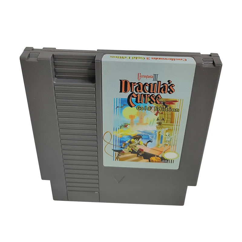 Castlevania 3 Gold Edition(MMC5) NES Cartridge 72 Pin Retro Classic Video Game Card For 8 Bit Entertainment System Console - Eng