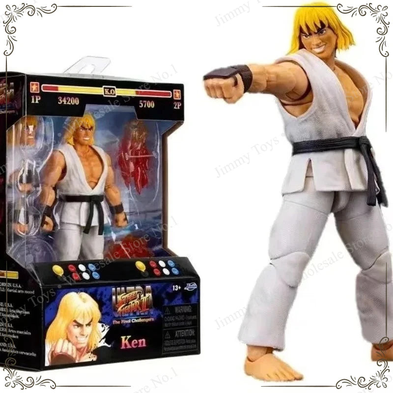 Jada Toys Ultra Street Fighter II M.Bison Dhalsim Violent Ken RYU Guile 6" Inch