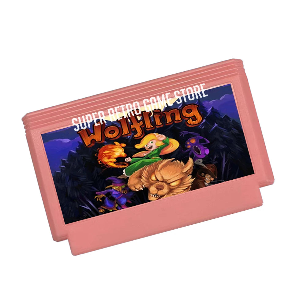Wolfling Game Cartridge for FC Console 60Pins 8 Bit Video Game Cartridge