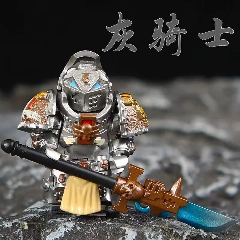 Creative Roman Warrior Brick Man Robot Model Hobby Children's Puzzle Toy Gift for Children's Holiday Gift Collection Decoration