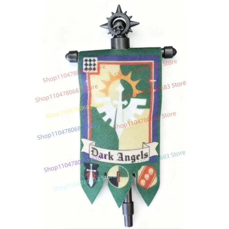 MOC Building Blocks Legion Battle Flag Accessory Mini Figure Assembly Model Display Anime Game Decor Toy Gift Collectible