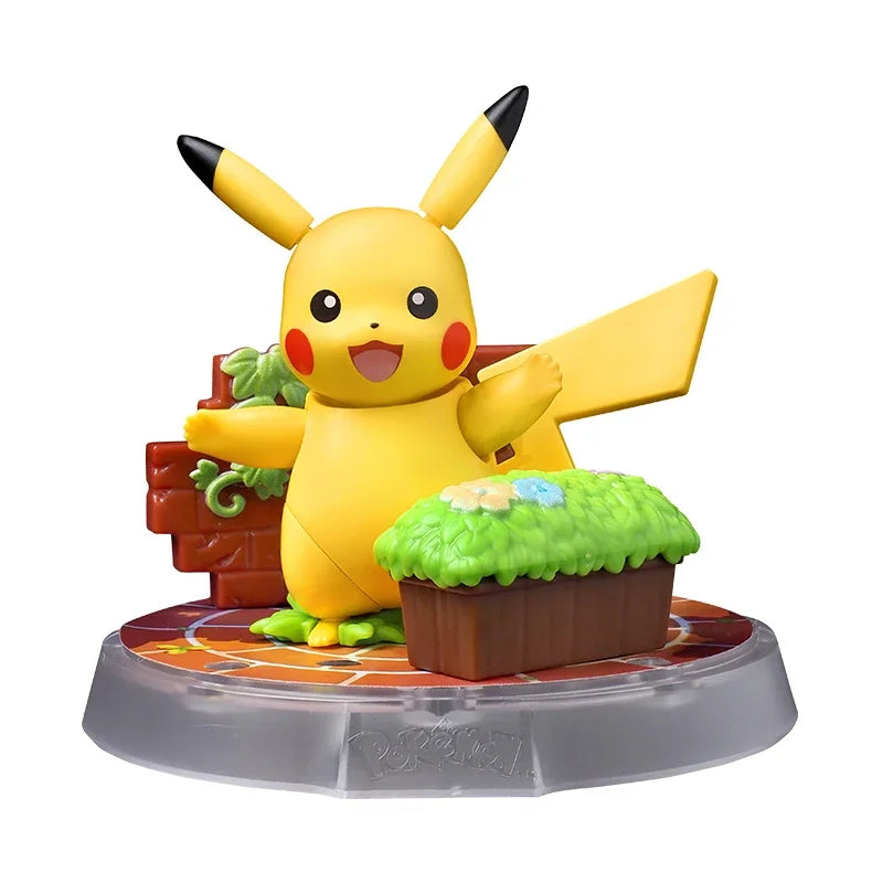 Pokemon Blokees DIY Building Block Pikachu Eevee Sprigatito Lucario Psyduck Charmander Action Figure Anime Model Kids Toys