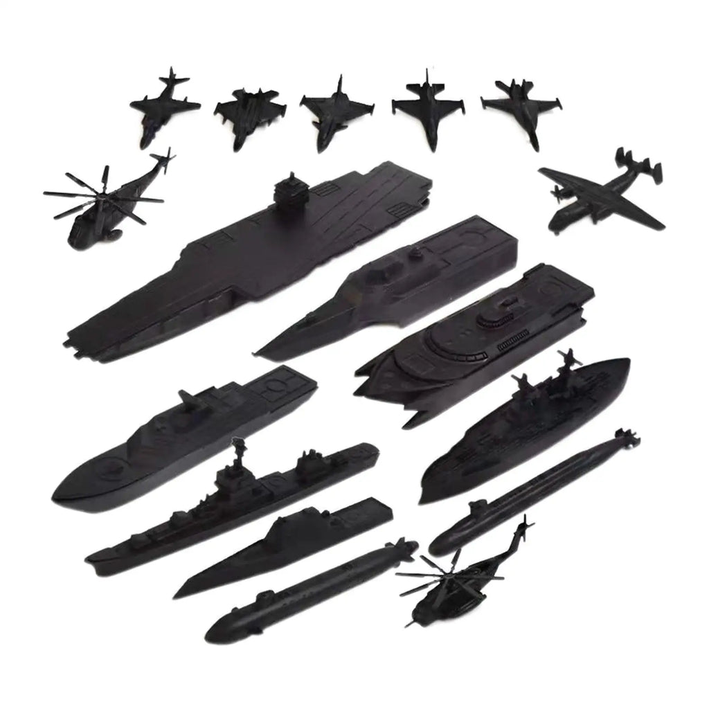 17x Naval Ship Assembly Kit Featuring Helicopter for Boys and Girls