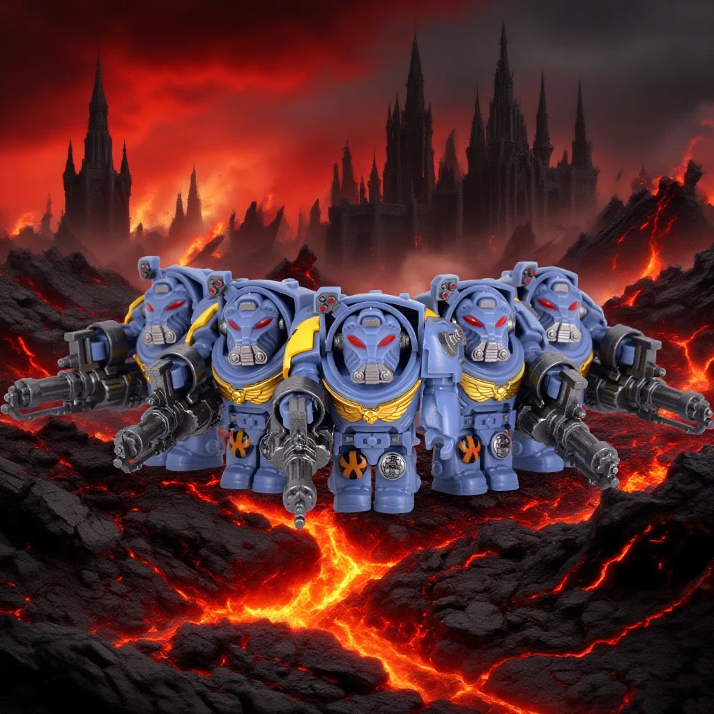 DY NEW 5pcs Knights War Angels Ultramarines Templars War Soldiers hammers Action Figures Building Blocks DIY Toys