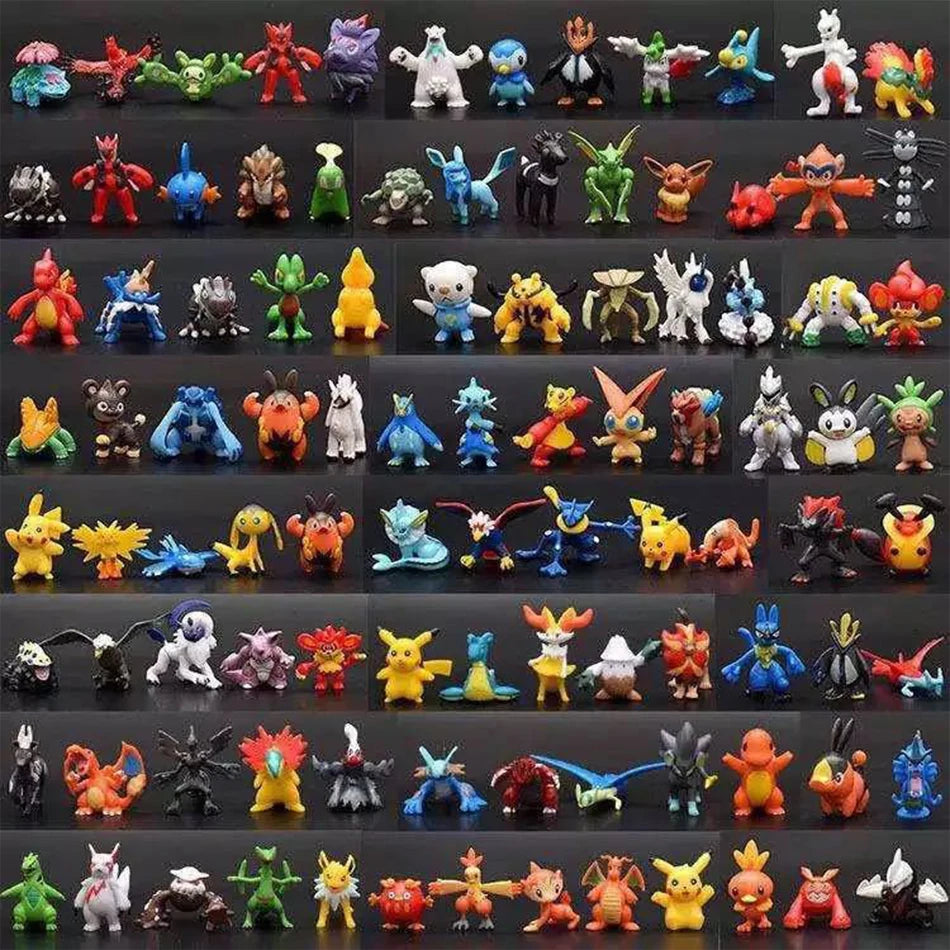 24-144 Pcs Pokemon Action Figure 2-3CM Not Repeating Mini Figures Model Toy Pikachu Anime Kids Collect Dolls Birthday Toy Gifts