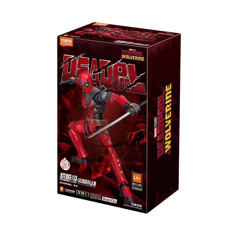Original Blokees Marvel Champion Class Model Kits Spider-Man Iron Man Action Figures Peripheral Collection Toys Boy Gifts