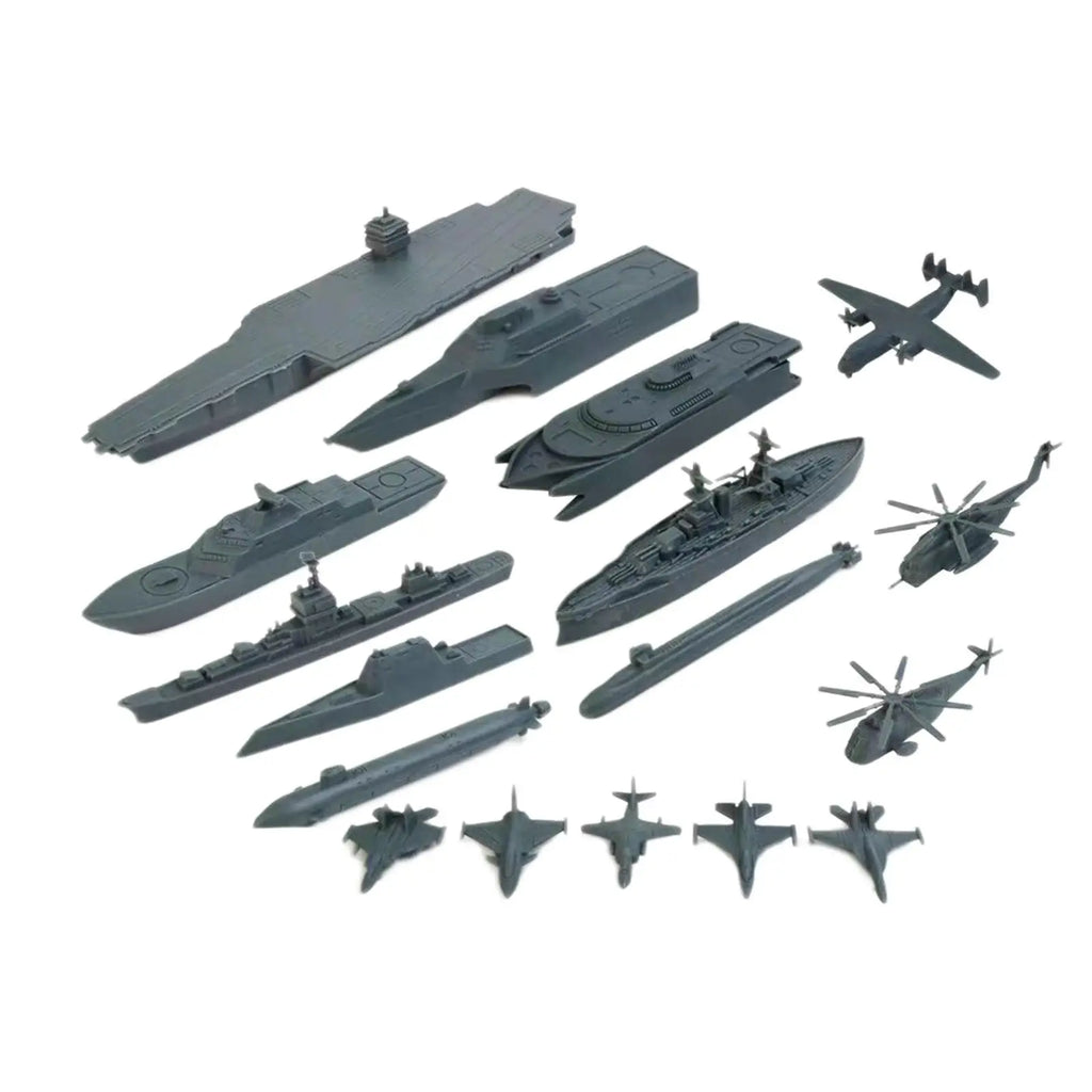 17x Naval Ship Assembly Kit Featuring Helicopter for Boys and Girls