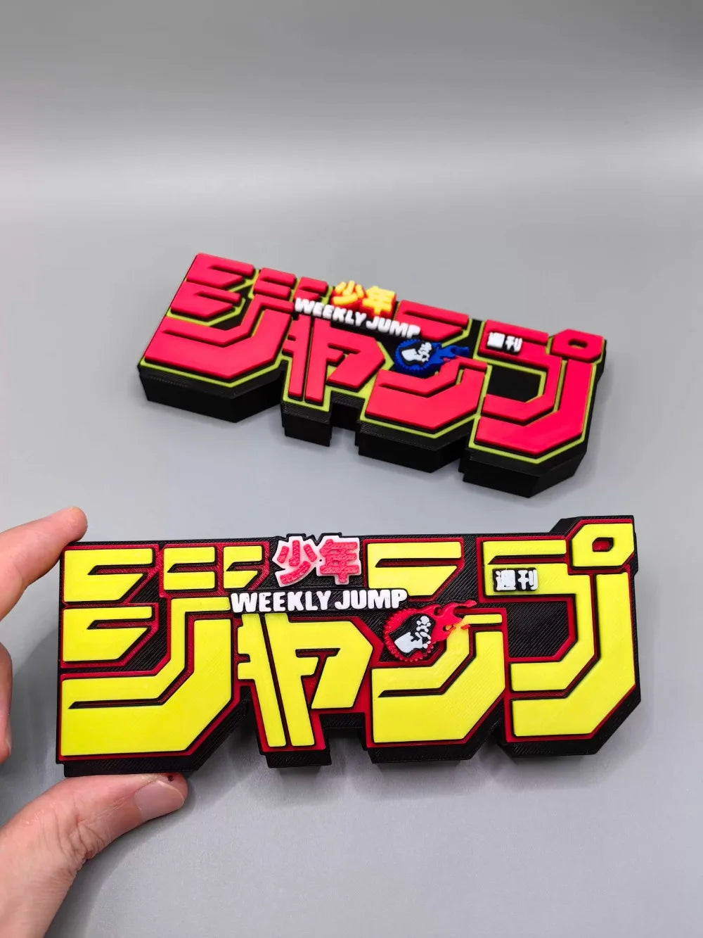 Video Game Company Title 3D Printing Logo Nameplate for Model Doll PVC Figure Collection Display Cosplay Exhibition Ornament Toy