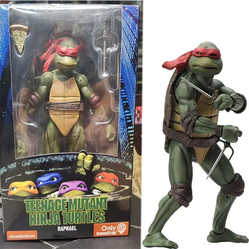Ninja Turtle Anime Figure Neca 1990 Film Version Limited Edition Action Figurine Model Pvc Statue Room Ornament Birthday Gift