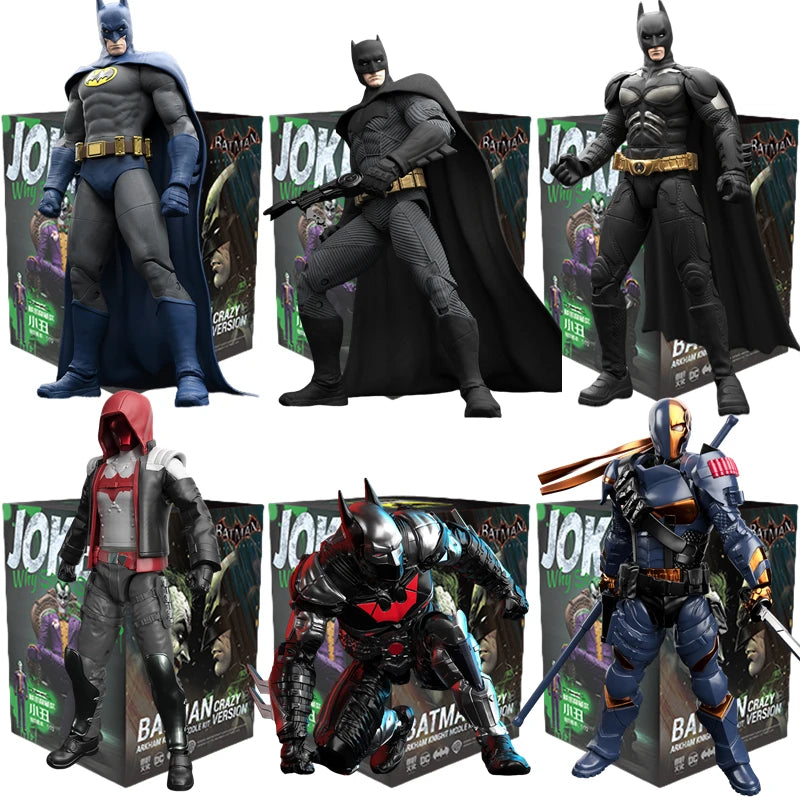 Original Batman Arkham Knight JOKER V8.04 1970 DARK KINGHT Deathstroke Red Hood  Blocks Bricks Action Figure Model Doll Toys