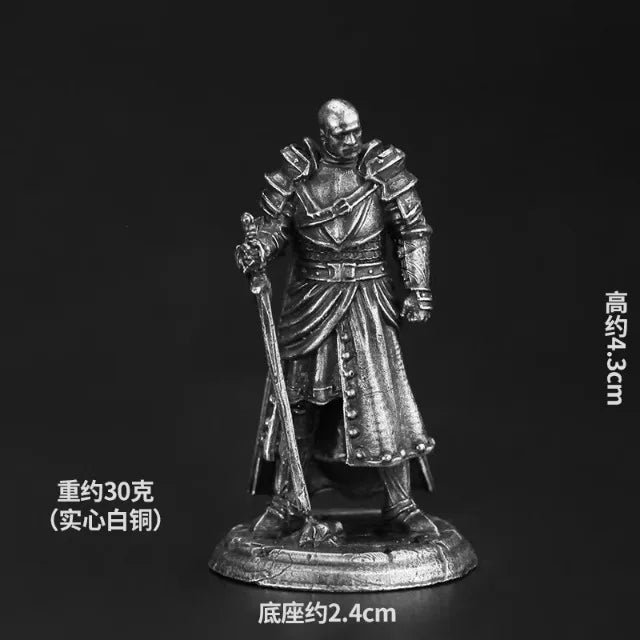 White copper  -  table game pieces, can be painted and used in RPG, and Fantasy games
