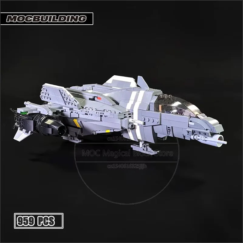 Spaceplane Falcon MOC Building Block Sabre Fighter Bricks Scorpion Tank Mantis Robot Model Military Series DIY Assemble Toy Gift