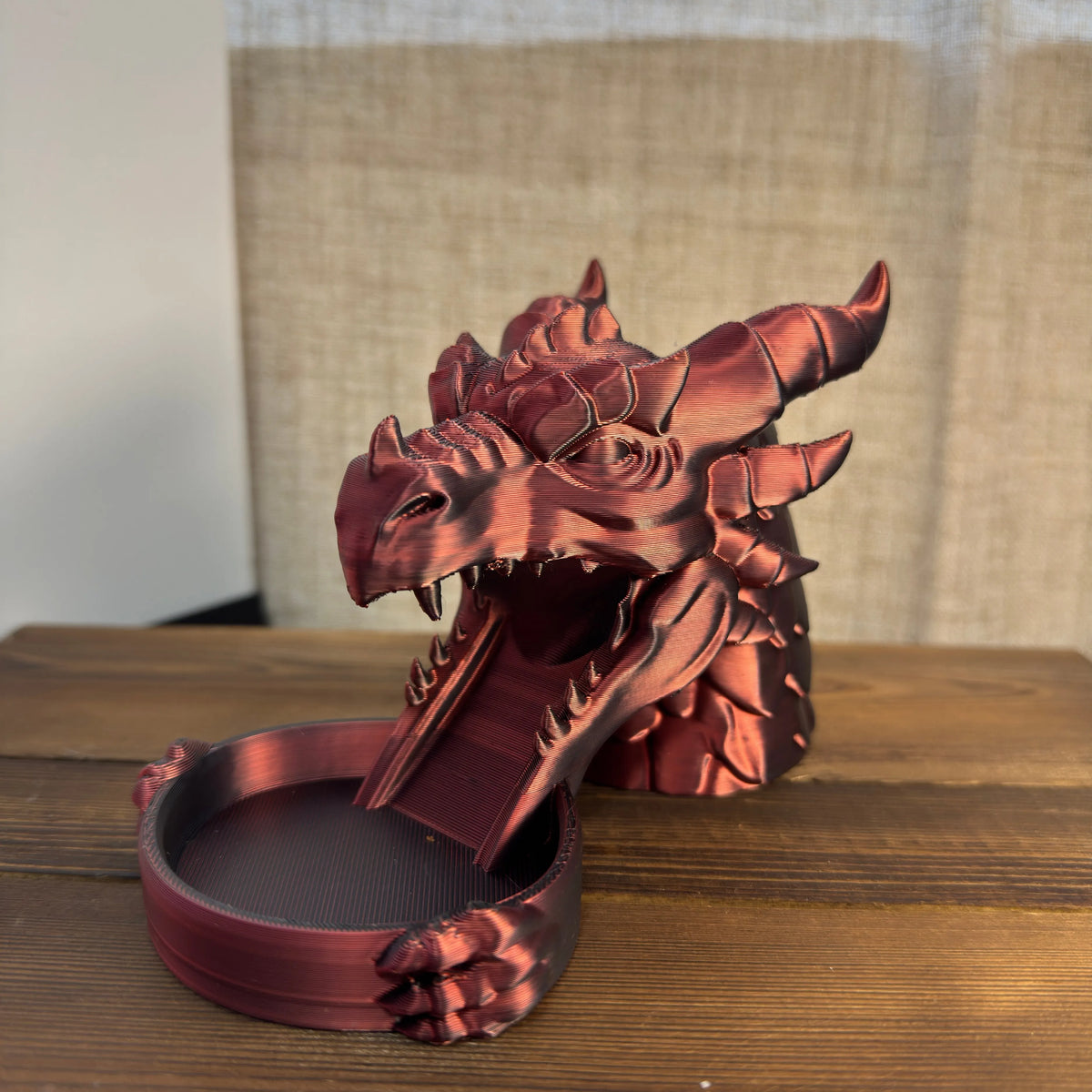 Dragon's Breath Dice Tower, Dark Fantasy Medieval Style, Tabletop TTRPG Accessory, Wargaming Dice Roller, Board Game Gadget