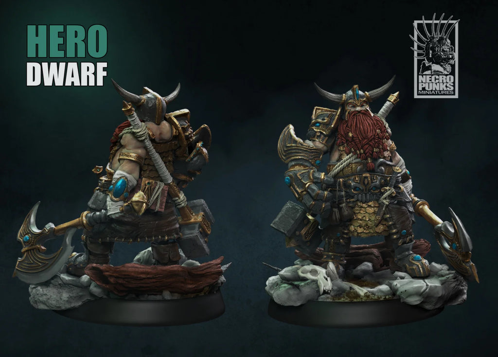 Hero Tavern Mage Dwarf Elf Paladin Barbarian Dragon and Dungeon DND Running Team Board Game Chess Model