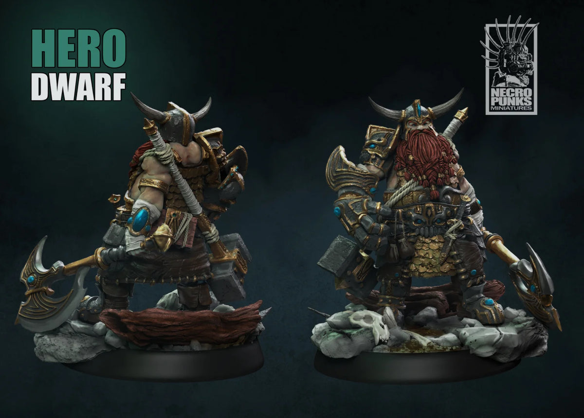 Hero Tavern Mage Dwarf Elf Paladin Barbarian Dragon and Dungeon DND Running Team Board Game Chess Model