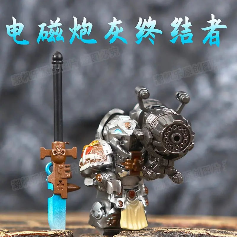 Creative Roman Warrior Brick Man Robot Model Hobby Children's Puzzle Toy Gift for Children's Holiday Gift Collection Decoration